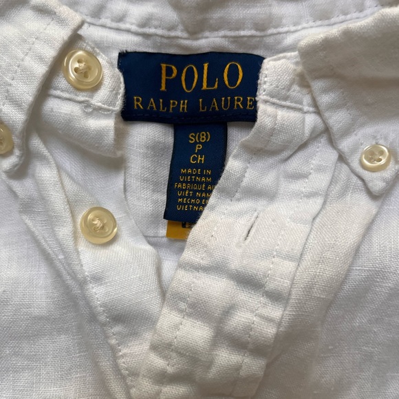 Polo by Ralph Lauren Kids White Button Down Shirt - Picture 2 of 2